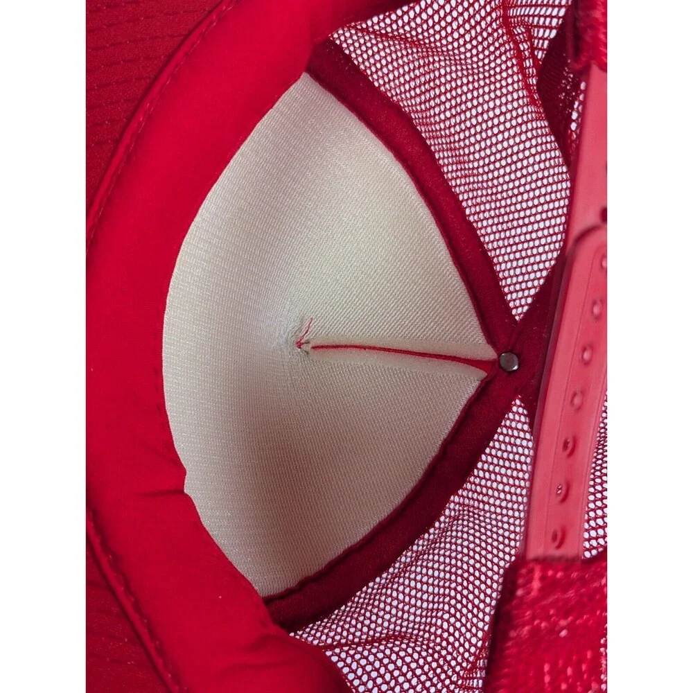 Vintage Red Trucker Mesh First Security Bank Hat